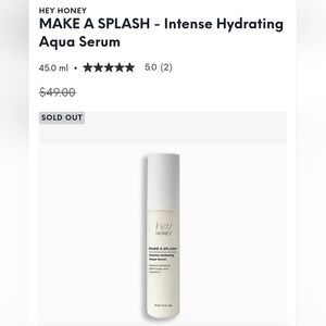 Hey Honey Make A Splash Intense Hydrating Aqua Serum